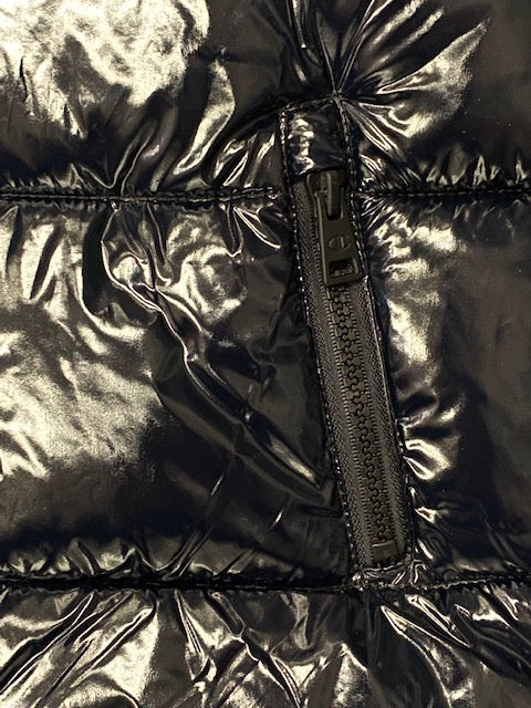 Champion Shiny synthetic down jacket for girls 404245 KK001 NBK black