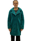 Censured women's synthetic fur coat CW2770TSHRS 344 green