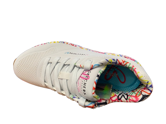 Skechers women&#39;s sneakers Uno Loving Love 155506/WHT white