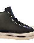 Converse high sneaker shoe in synthetic leather with wedge Chuck Teylor All Star Eva Lift HI A02485C black white
