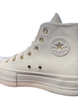 Converse high sneakers with wedge
 Chuck Taylor All Star Lift A03719C white