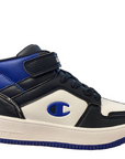Champion Children's high shoe with lace and strap Rebound 2.0 Mid S32413 BS501 PS navy-white-royal