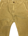 Trez Men's stretch trousers in small corduroy Prot-Cord T M45732 306 beige