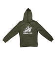 C1RCA Criminal Hood MHO154 military green hooded sweatshirt
