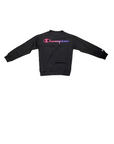 Champion Girls' crewneck sweatshirt with colorful print 404514 KK001 black