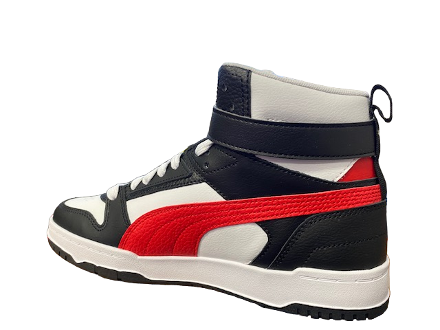 Puma scarpa Sneakers Alta da uomo RBD Game 385839 05 bianco-rosso-nero