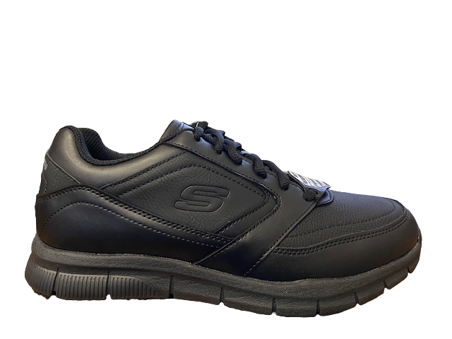 Skechers scarpa da uomo antinfirtunistica da lavoro Nampa 77156EC/BLK nero