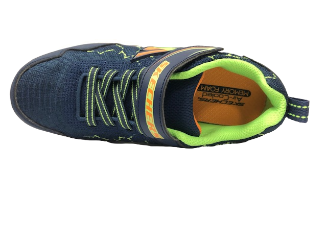 Skechers sneakers da bambino Power Spike scarpa da bambino 97841L NVLM blu lime