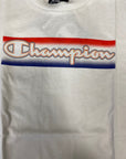 Champion T-shirt manica corta da ragazzo 305979 WW001 WHT bianco