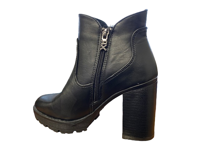 Xti women&#39;s heeled shoe Botin Gris 49367 black 