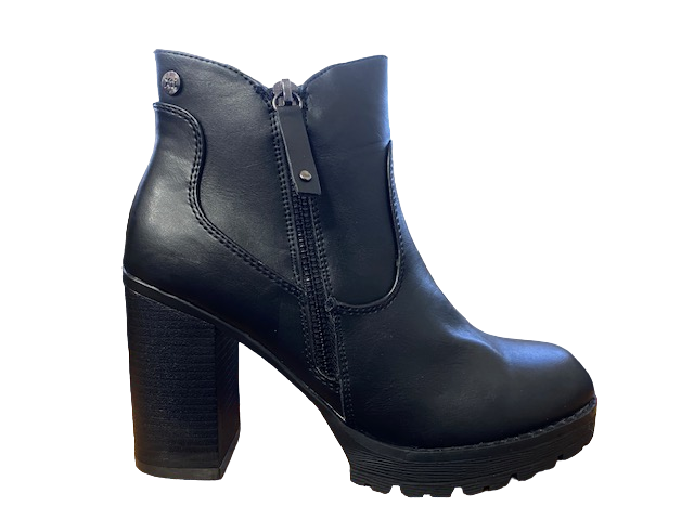 Xti Botin Black heeled shoe 49367 