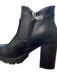 Xti Botin Black heeled shoe 49367 