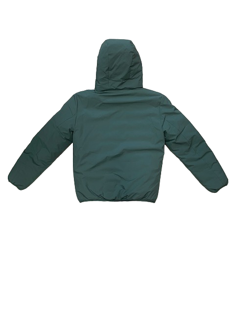 Censured Reversible men&#39;s jacket with hood JM4096 T SSK 3020 green blue