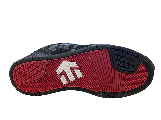 Etnies skate shoe Metal Mulisha Charter 4107000311597 back-red-grey
