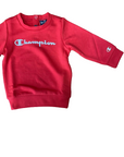 Champion Tuta Sportiva Bimbo Girocollo Egagy American Classic Ultra light in cotone garzato 306455 RS005 rosso-blu