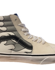 Vans high Sneakers shoe for men and women Sk8-Hi VN0005U9W001 white flame reflective