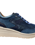 Stonefly scarpa da donna Cream 45 Velour 218973 0M5 flag blue