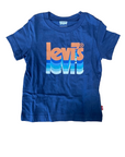 Levi's T-shirt ra child short sleeve Layered Poster Logo Tee 8EH892-BCF naval academy