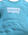 Levi's Kids Lightweight children's sweatshirt in French Terry Batwing 6E9078-E2D pastel turquoise