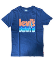 Levi's T-shirt da ragazzo manica corta Layered Poster Logo Tee 9EH892-BCF naval academy