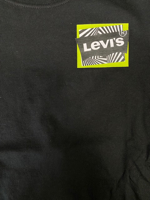 Levi&#39;s boy&#39;s short sleeve t-shirt Multi Hit Illusion Logo Tee 9EH897-023 black
