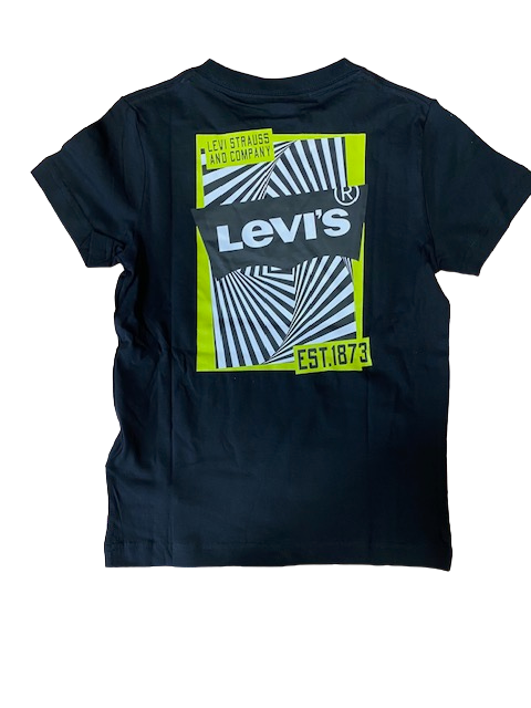 Levi&#39;s boy&#39;s short sleeve t-shirt Multi Hit Illusion Logo Tee 9EH897-023 black