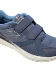 Lotto scarpa da ginnastica da uomo con velcro Speedride 601 XIII S 219221 16C blu-grigio