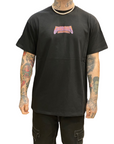 Mushroom Men's short sleeve cotton t-shirt 12036-01 black