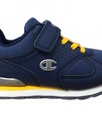 Champion Low Cut Shoe Erin Canvas B PS children's sneakers shoe in leather-canvas with tears S31495-S19-BS036 RBL-navy