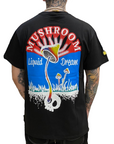 Mushroom Men's short sleeve cotton t-shirt 12037-01 black