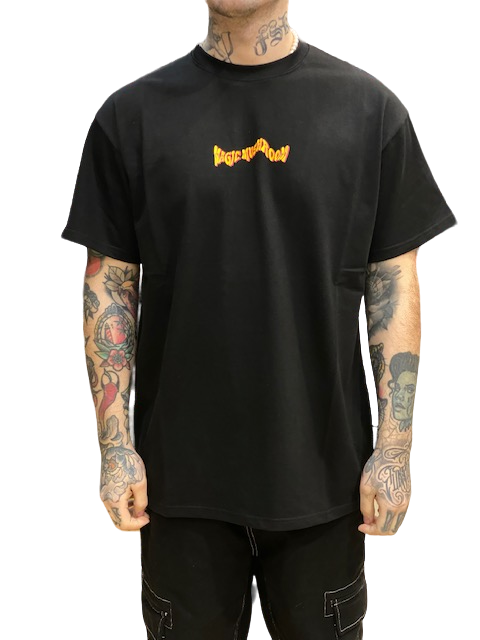 Mushroom Men&#39;s short sleeve cotton t-shirt 12012-01 black