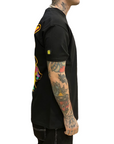Mushroom Men's short sleeve cotton t-shirt 12012-01 black