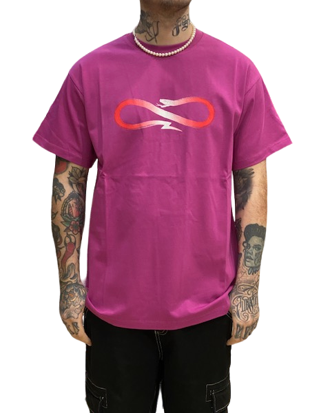 Propaganda men&#39;s short sleeve t-shirt with Gradient logo 23SSPRTS679 purple