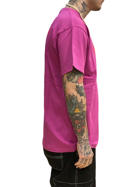 Propaganda men&#39;s short sleeve t-shirt with Gradient logo 23SSPRTS679 purple