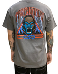 Propaganda men's short sleeve t-shirt Triangle Gorilla PRTS713-40 grey