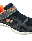 Skechers sneakers da bambino Flex Advantage 2.0 97451L CCBK grigio nero