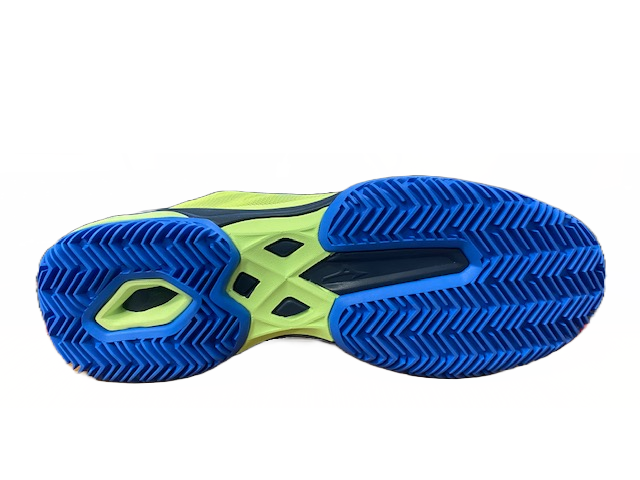 Mizuno scarpa da padel da uomo Wave Exceed Light Padel 61GB222245 giallo limone-blu
