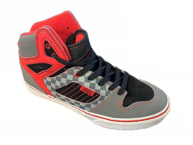 Vans sneakers alta da ragazzo Allred VN-0 QEQDFZ grey-red