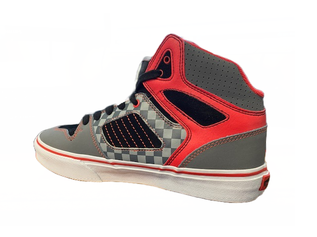 Vans sneakers alta da ragazzo Allred VN-0 QEQDFZ grey-red