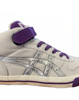 Onitsuka Tiger girls' canvas high sneakers shoe Aaron C4B1Y 1093 gray purple silver