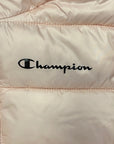 Champion down jacket with hood for girls 305826 PS157 PKN pink