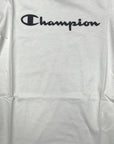 Champion T-shirt manica lunga da ragazzo LONG SLEEVE 305366 WW001 WHT white