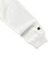 Champion T-shirt manica lunga da ragazzo LONG SLEEVE 305366 WW001 WHT white