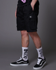 Dolly Noire Easyshort Ripstop Cotton Cargo Shorts pa901-qe-01 black