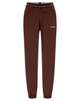 Freddy Brushed fleece sports trousers with elastic JOGGER1C024X M79X Chocolate Fondant Direct Dyed 