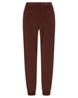 Freddy Brushed fleece sports trousers with elastic JOGGER1C024X M79X Chocolate Fondant Direct Dyed 