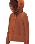 Bomboogie Parka da donna corto in nylon riciclato Foderato in Sherpa JW7630T TMSB 94 brick