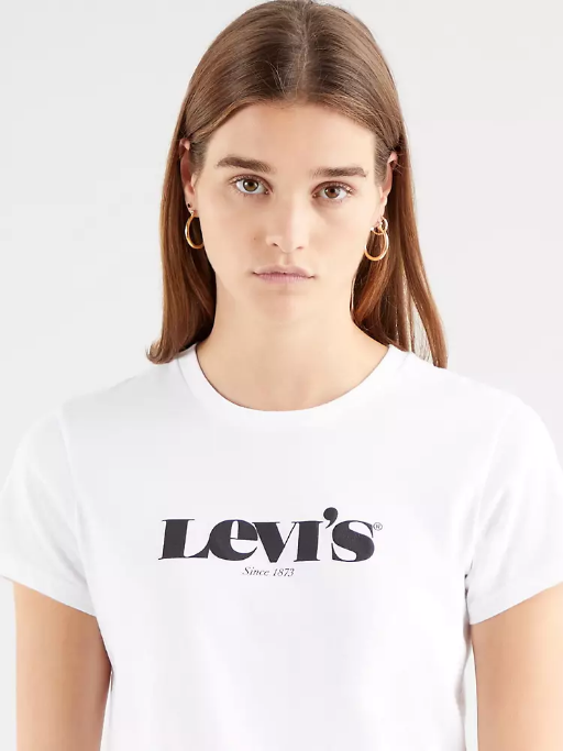 Levi's maglietta manica corta da donna 1873 1736912 49 bianco collo