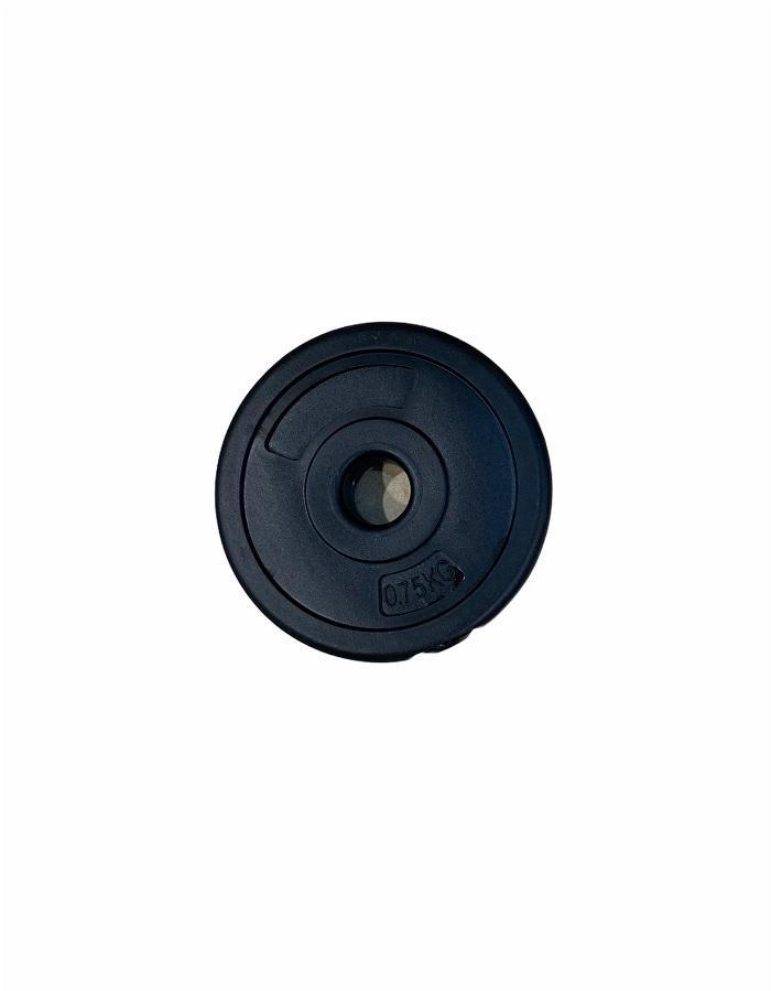 Set Coppia Manubri Contes OW1304 da 30Kg (2x15kg) in cemento rivestito nero con dischi e barre per allenamento completo
