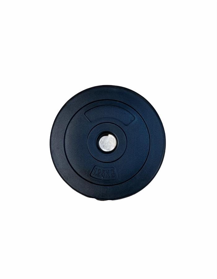Set Coppia Manubri Contes OW1304 da 30Kg (2x15kg) in cemento rivestito nero con dischi e barre per allenamento completo
